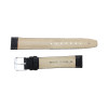 Hadley Roma Black 18mm Shrunken Grain Leather Watch Strap 7 5/16 Inch Length