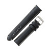 Hadley Roma Black Leather With Contrast Stitching 22mm Watch Band 8 5/8 Inch Length
