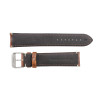 Hadley Roma Brown Leather With Contrast Stitching 22mm Watch Band 8 5/8 Inch Length