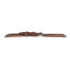 Hadley Roma Brown Leather With Contrast Stitching 22mm Watch Band 8 5/8 Inch Length