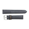 Hadley Roma Anti-Ballistic Material Watch Strap 24mm Black With Orange Stitching 7 3/4 Inch Length