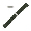 Hadley Roma Genuine Cordura® Watch Strap 22mm Military Green 7 7/8 Inch Length