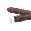 Hadley Roma 20mm Brown Leather Watch Band Alligator Grain 8 5/8 Inch Length