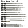 Genuine Citizen Replacement Watch Stems
