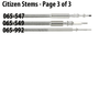 Genuine Citizen Replacement Watch Stems