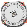 Genuine Seiko 3 Hand Quartz Watch Movement 6N76 Big Date At 6:00 Overall Height 5.6mm