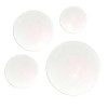 Unfinished round mineral glass blanks let you custom-shape each crystal