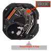 Hattori Japanese VX33 quartz watch movement with day/date display