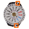 Quartz watch movement for Hattori Japan VX83 repair