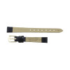 Hadley Roma Black 13mm Leather Watch Band 6 1/4 Inch Length
