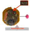 Miyota/Citizen LTD 3 Hand Quartz Watch Movement 9U13 Date at 3:00 Overall Height 3.7mm