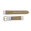 Watch Band 18mm Classic Calf  White Leather 7 1/2 Inch Length