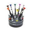 Bergeon 6899-S10 Ergonomic Watchmakers Screwdrivers Set of 10 with Rotating Base