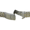 Stainless Steel Two Tone Metal Watch Band 20mm
