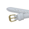 Watch Band 10mm Classic Calf  White Leather 6 3/4 Inch Length