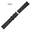 Watch Band 16mm Black Leather Smooth Classic Calf 8 3/4 Inch Length