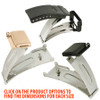 Black and Rose Gold Watch Band Clasp Single Fold with Push Button Clasp and Tri-Fold Clasp