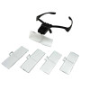 Spectacle Frame with Five Magnifier Lens + LED