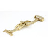 Watch Band Clasp Gold Plated Deployment Buckle with Push Buttons