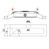 Horotec Reverisble Delrin Dies for Fitting Special Extra Large and High Domed Crystals 12 pc Set