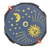 Hattori Japan 3 Hand Quartz Watch Movement PC39 Sun and Moon at 12:00 Overall Height 6.1mm
