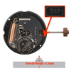 Harley Ronda 3 Hand Quartz Watch Movement HQ507-6 Day at 12:00 and Date at 6:00 Overall Height 4.5mm