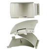 Trifold Stainless Steel Watch Band Clasp Single Side Button Style with Closed End Band Attachment