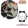 Hattori Japan Quartz Chronograph Watch Movement VD33 Overall Height 6.8mm