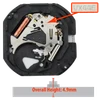 Hattori Japan 3 Hand Quartz Watch Movement VX44 Day and Date 3:00 Gold With Black Numbers Overall  Height 4.9mm
