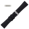 Black 24 mm Silicone Watch Band Sport Strap