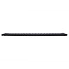 Black Metal Expansion Watch Band With Curved Expandable Ends to Fit 18-22MM