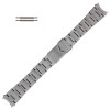 Metal Watch Band Men's Stainless Steel Multiple Curved Ends 18-20 MM