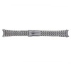 Silver Tone Metal Watch Band with Curved Ends 18-20 MM