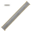 Two Tone Expansion Metal Watchband with Expandable Ends To Fit 20-24 MM