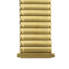 Yellow Gold Tone Expansion Metal Watchband with Expandable Ends To Fit 20-24 MM