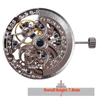 Chinese 3 Hand Automatic Skeleton Mechanical Watch Movement Overall Height 7.8mm