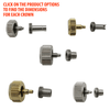 Extra Large Threaded Screw Down Watch Crown Complete with Case Tube