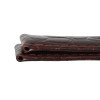 Hadley Roma Croco Grain Padded Stitched Watch Strap Brown 18mm Extra Long