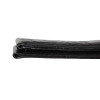 Hadley Roma Croco Grain Padded Stitched Watch Strap Black 20 mm Long