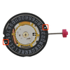 Harley Ronda 3 Hand Quartz Watch Movement HQ715-6B Date at 6:00 Black Date Dial Overall Height 4.0mm