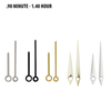 Watch Hands to Fit Minute Hand Hole Size .90mm and Hour Hand Hole Size 1.40mm