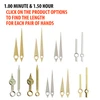 Watch Hands to Fit Minute Hand Hole Size 1.00mm and Hour Hand Hole Size 1.50mm