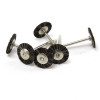 3/4" Mounted Super Wheel Brushes on 3/32" Mandrel, Box of Dozen