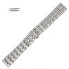 24mm Stainless Steel Metal Watch Band Straight End with Butterfly Buckle
