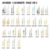Watch Hands to Fit Minute Hand Hole Size .90mm and Hour Hand Hole Size 1.50mm