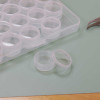 Clear Plastic Box with 20 Round Containers