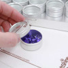 Aluminum Storage Box with 24 pieces 32mm Individual Tins with Clear tops
