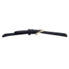 Navy Blue Leather Watch Band 18MM Long Padded Alligator Grain Stitched