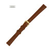 Leather Watch Strap 10MM Long Light Brown Polished Calf Style