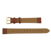 Leather Watch Strap 12mm Light Brown Polished Flat Calf Style 7 1/2 Inch Length